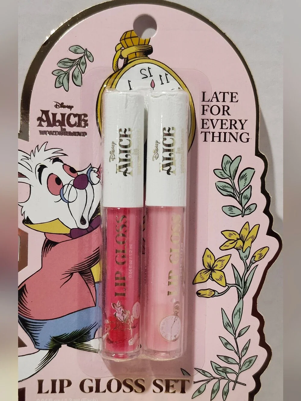 Disney Alice in Wonderland The White Rabbit Lip Gloss & Body Scrub